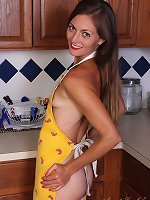 Linda White Stocking Riding Crop Spanking